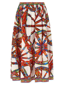 Dolce &amp; Gabbana Carretto Skirt Gold