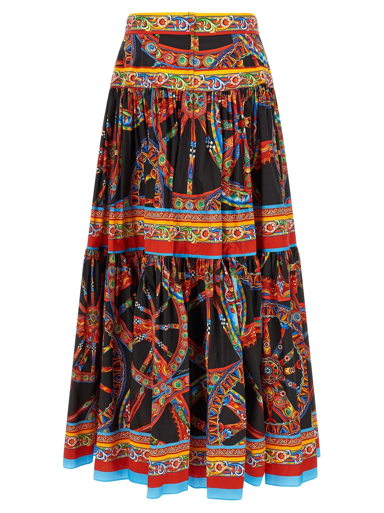 Dolce &amp; Gabbana Carretto Skirt Gold