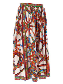 Dolce &amp; Gabbana Carretto Skirt Gold