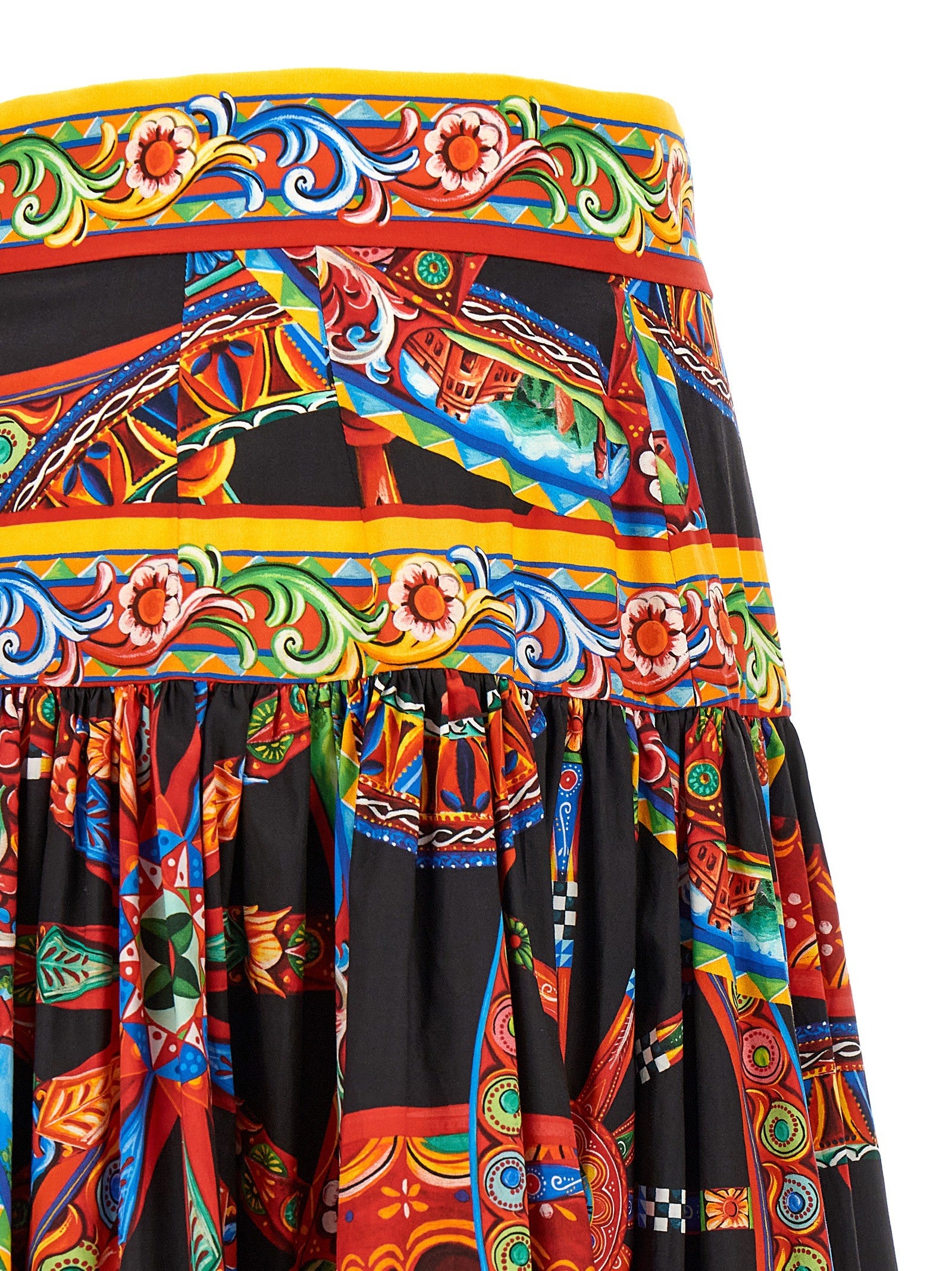 Dolce &amp; Gabbana Carretto Skirt Gold