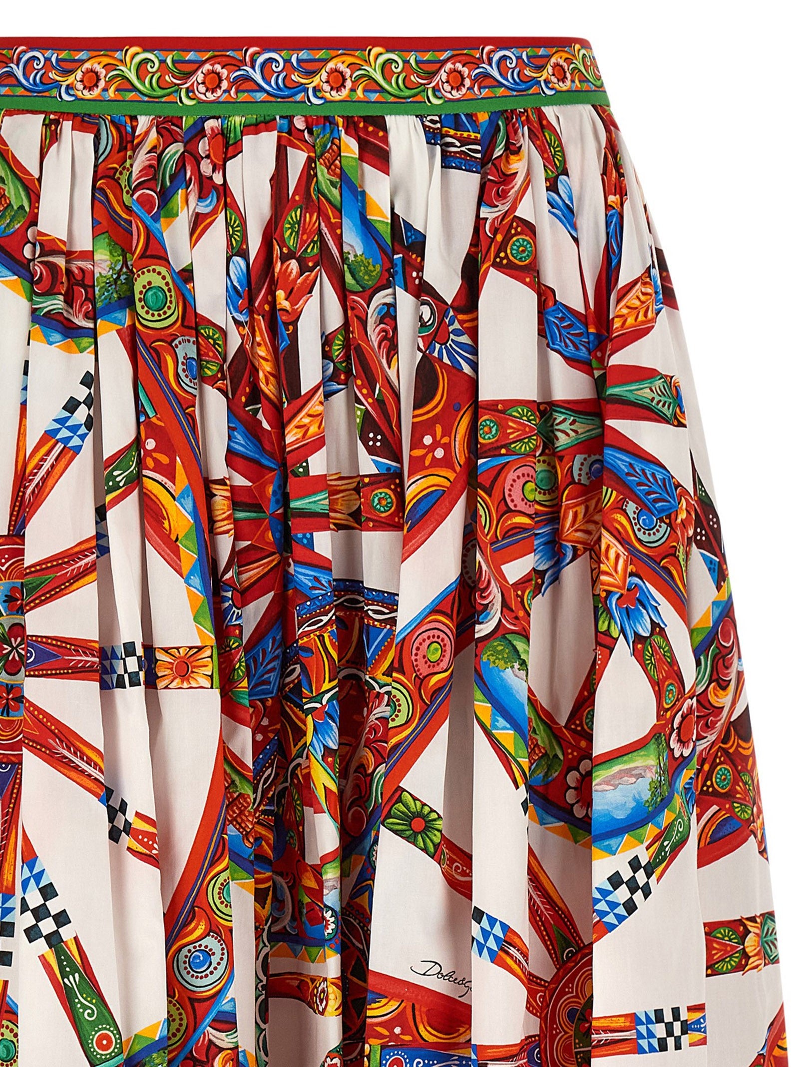Dolce &amp; Gabbana Carretto Skirt Gold