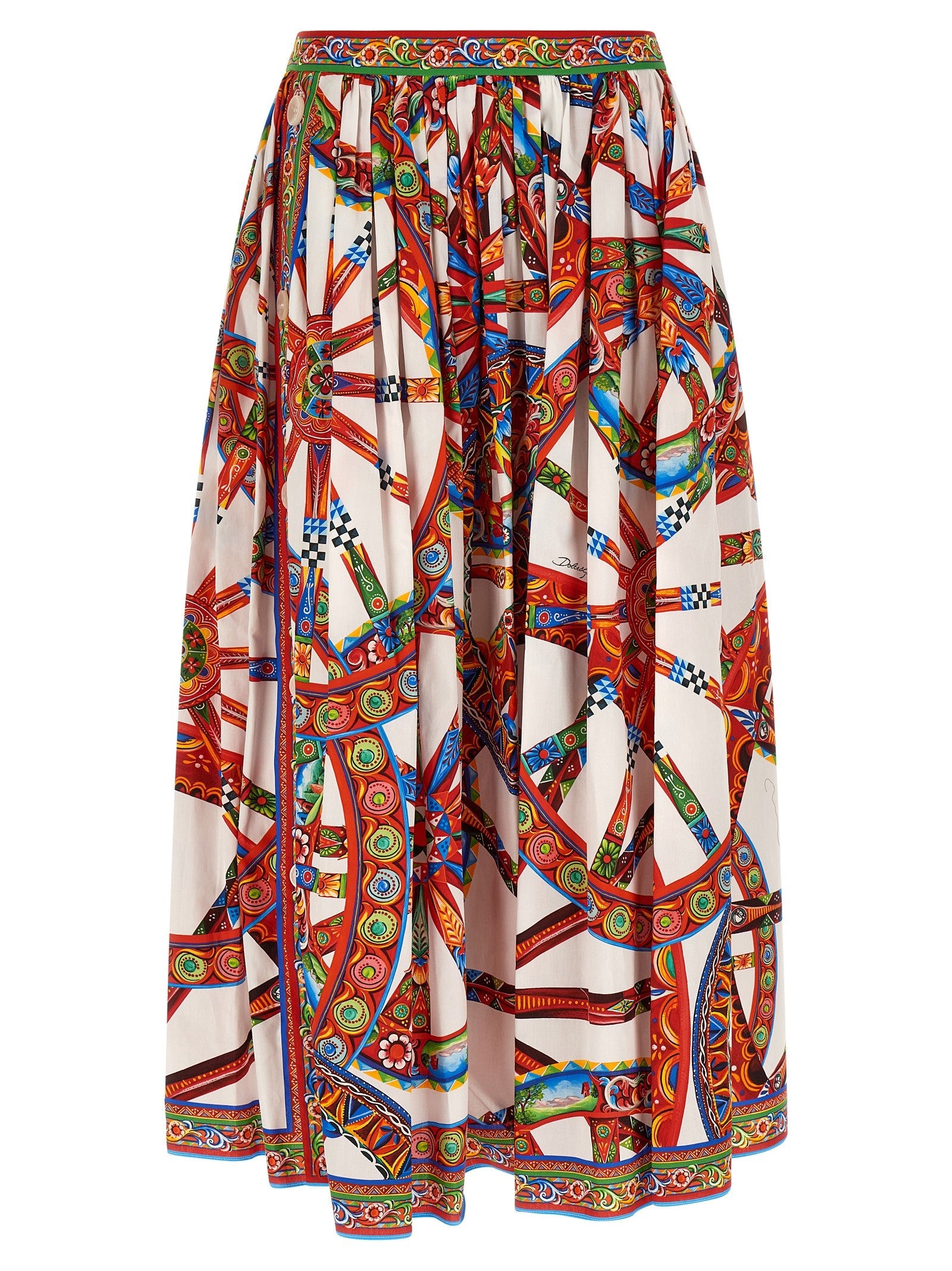 Dolce &amp; Gabbana Carretto Skirt Gold