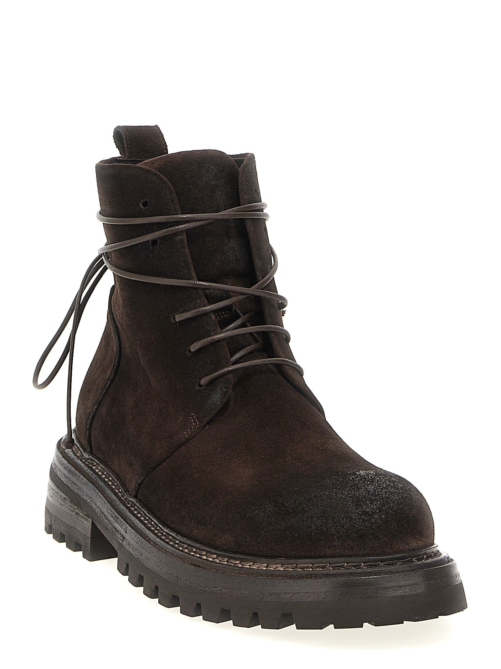 Marsell Carrucola Combat Boots Brown