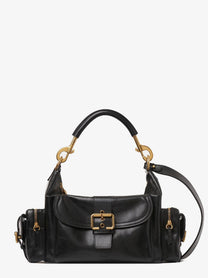 Chloé Women's Carry Shiny Buffalo Leather Shoulder Bag Black
