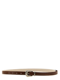 Brunello Cucinelli Carved Leather Belt Brown