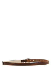 Brunello Cucinelli Carved Leather Belt Brown