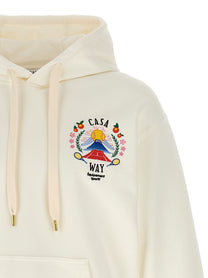 Casablanca Casa Way Mountain Hoodie White, view 3