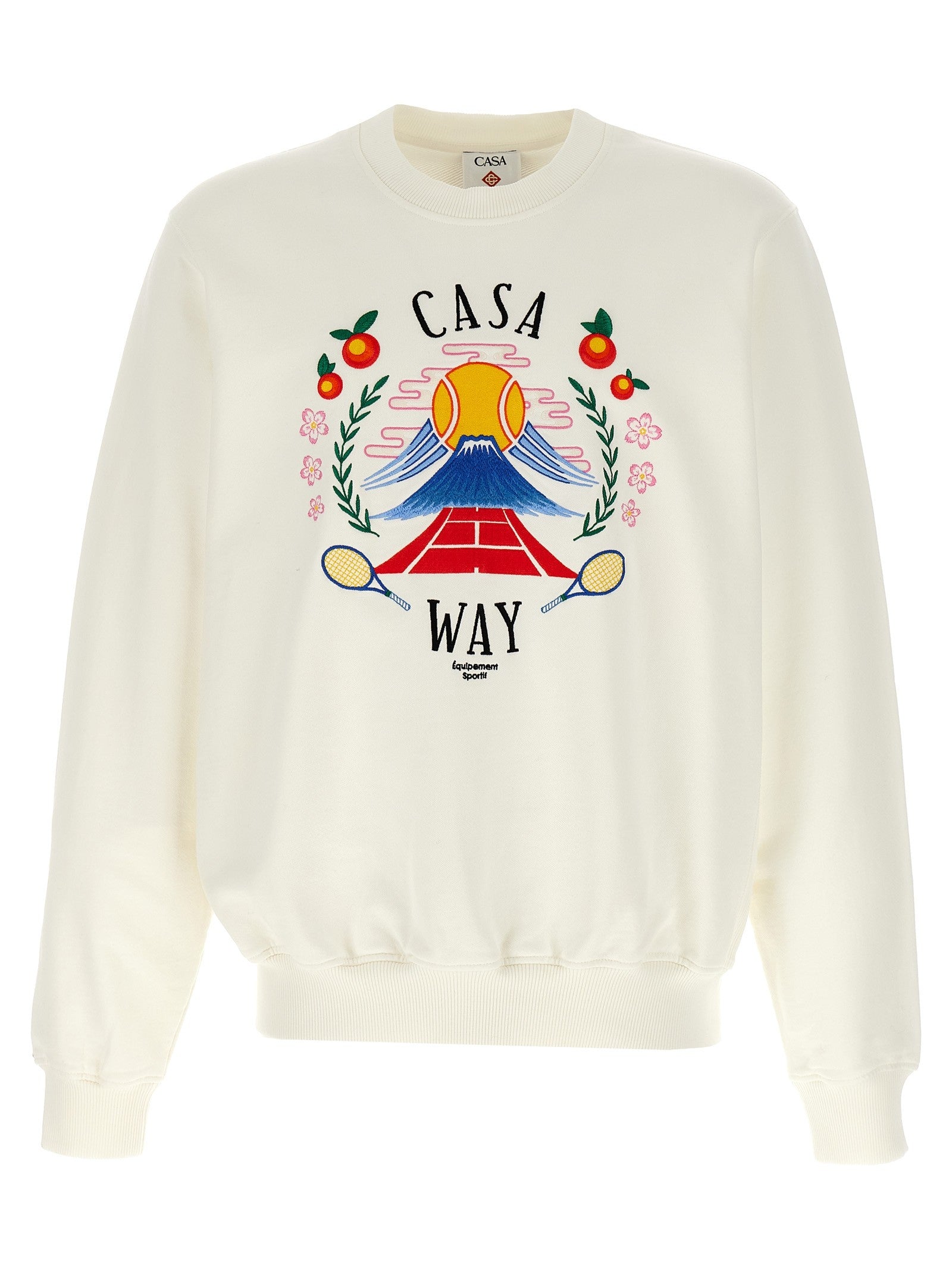 Casablanca Casa Way Mountain Sweatshirt White