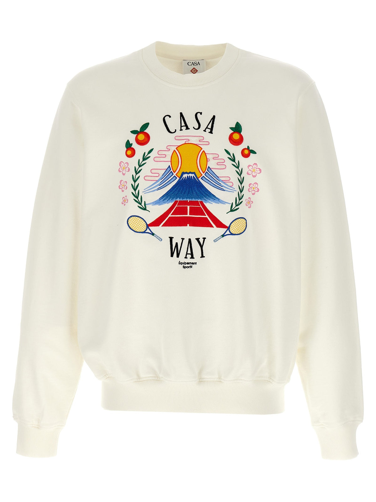 Casablanca Casa Way Mountain Sweatshirt White