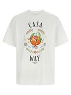 Casablanca Casa Way Orange Mascot Shirt White