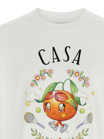 Casablanca Casa Way Orange Mascot Shirt White, view 3