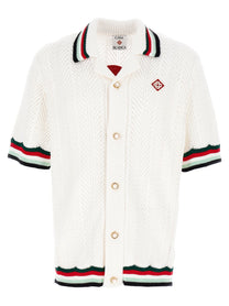 CASABLANCA - CASABLANCA - ’Sporty Faux Crochet’ shirt - Men’s Tops