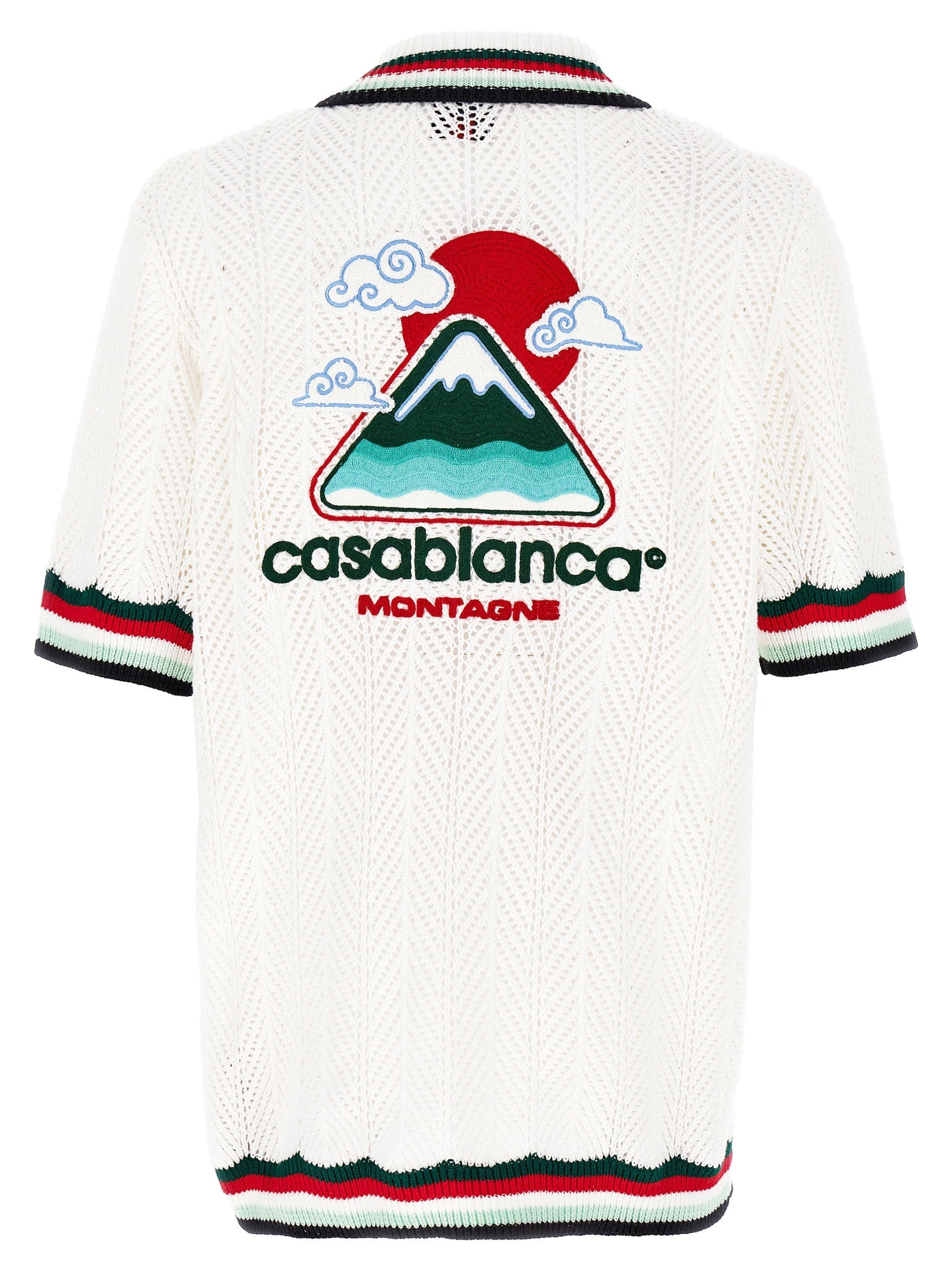 CASABLANCA - CASABLANCA - ’Sporty Faux Crochet’ shirt - Men’s Tops