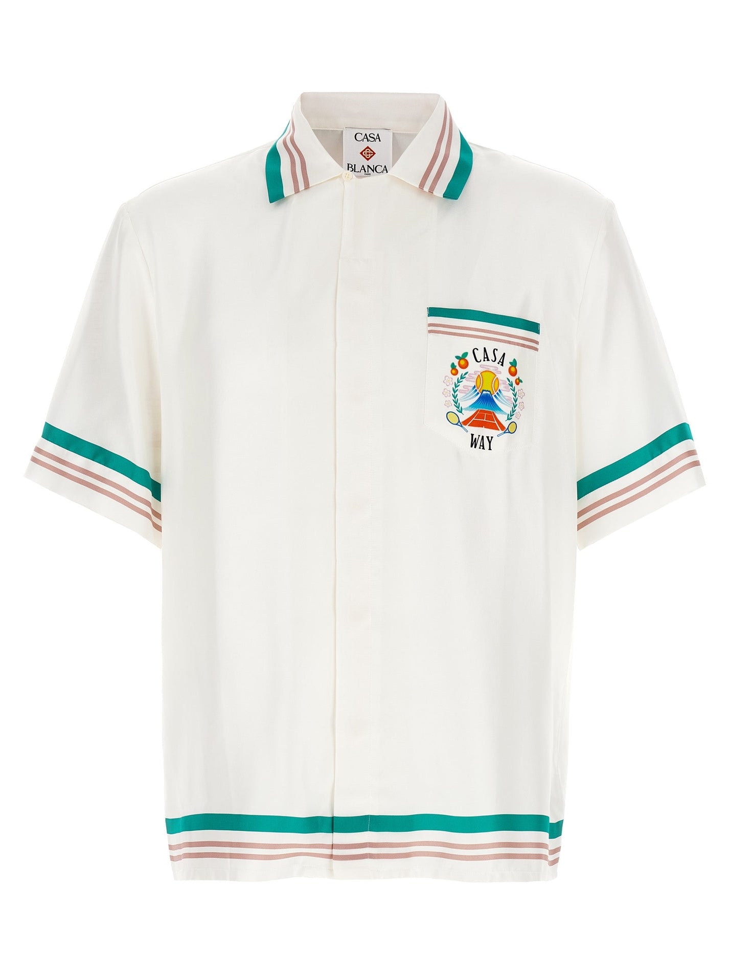 CASABLANCA - CASABLANCA - ’Cuban Collar’ shirt - Men’s Tops