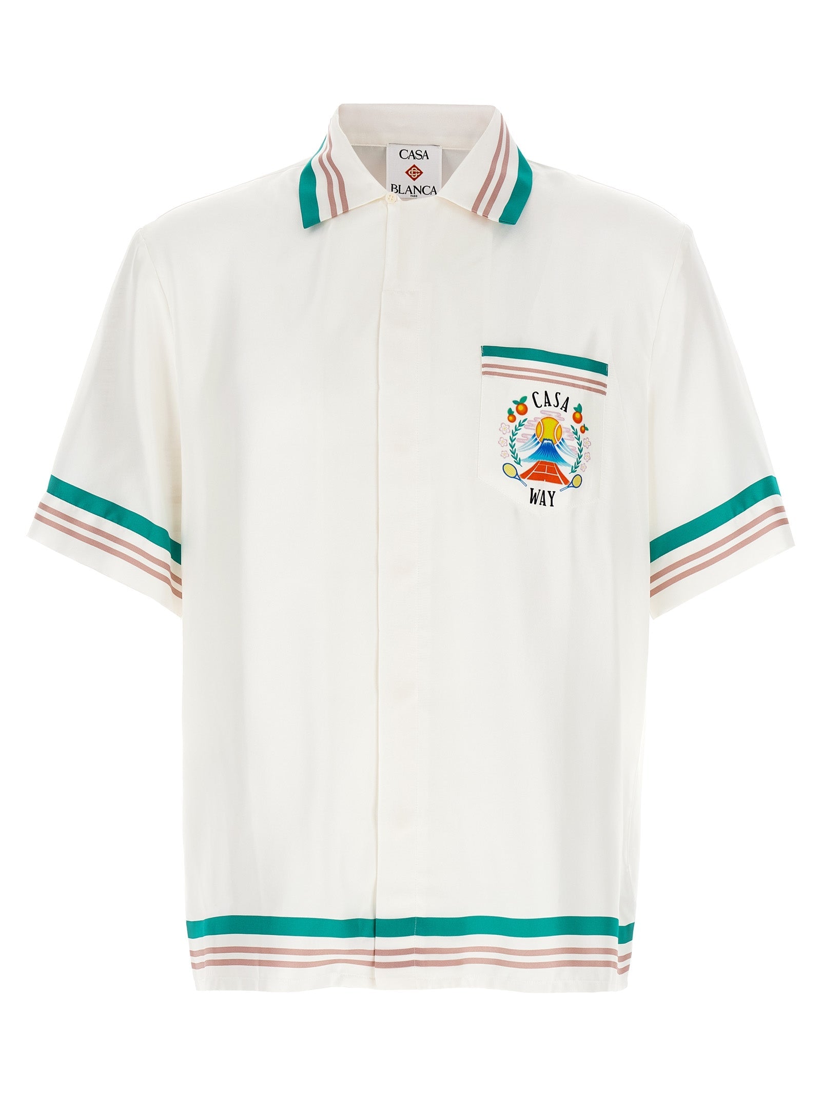 CASABLANCA - CASABLANCA - ’Cuban Collar’ shirt - Men’s Tops