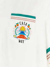 CASABLANCA - CASABLANCA - ’Cuban Collar’ shirt - Men’s Tops