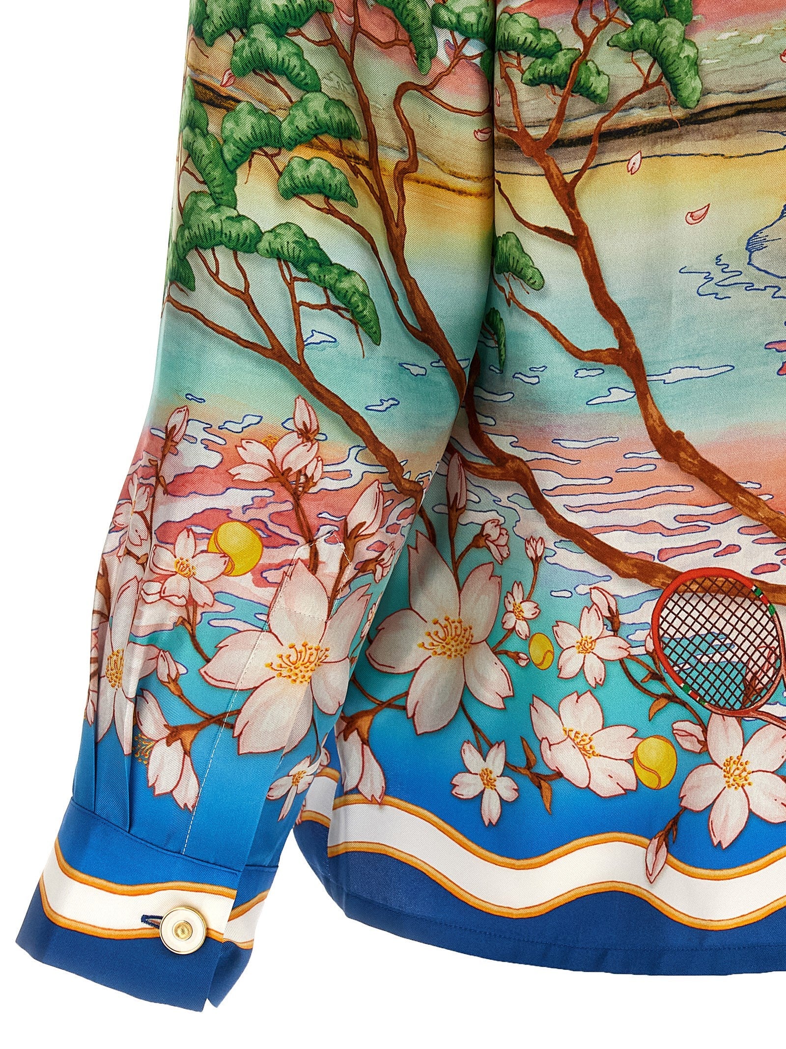 CASABLANCA - CASABLANCA - ’Cuban Collar Tennis Club’ shirt - Men’s Tops