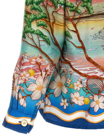 CASABLANCA - CASABLANCA - ’Cuban Collar Tennis Club’ shirt - Men’s Tops