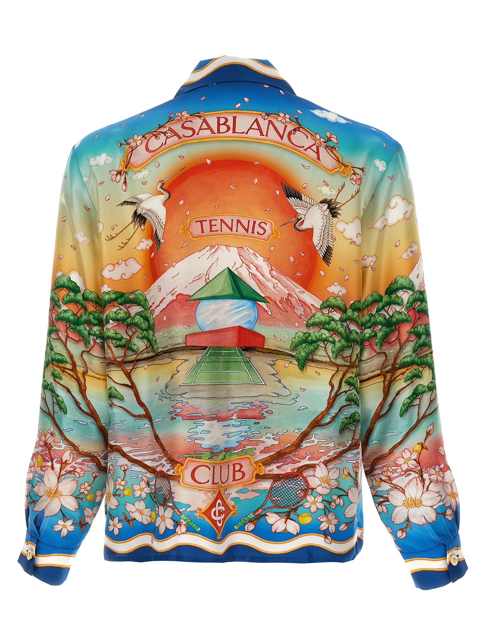 CASABLANCA - CASABLANCA - ’Cuban Collar Tennis Club’ shirt - Men’s Tops