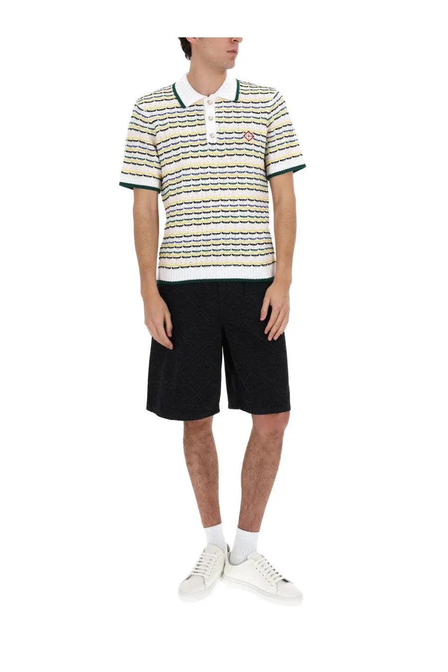 Casablanca Men's Knitted Polo Multicolor, view 2