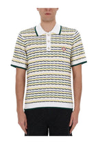 Casablanca Men's Knitted Polo Multicolor, view 4