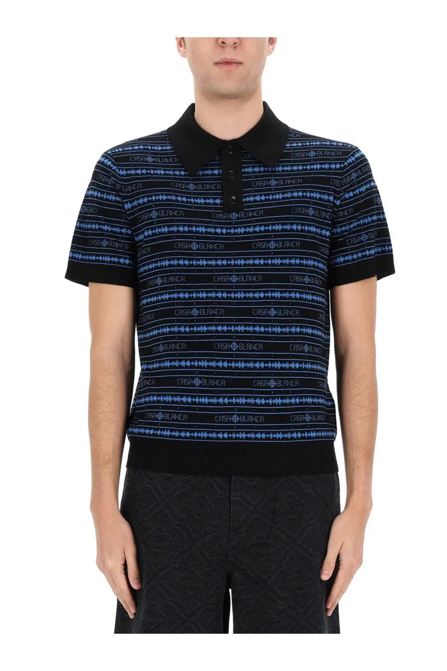 Casablanca Men's Polo Sound Wave Multicolor, view 4