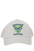Casablanca Unisex Flaming Tennis Ball Baseball Cap White
