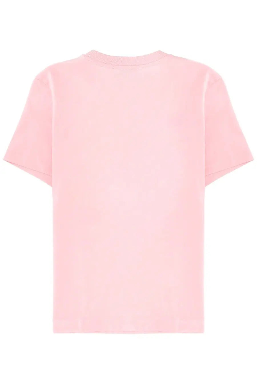 A soft pink short-sleeved crew neck t-shirt from Casablanca women’s airbrush smiley shirt blue collection