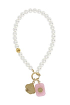 Casablanca Women's Icon Pearl Necklace White, view 2