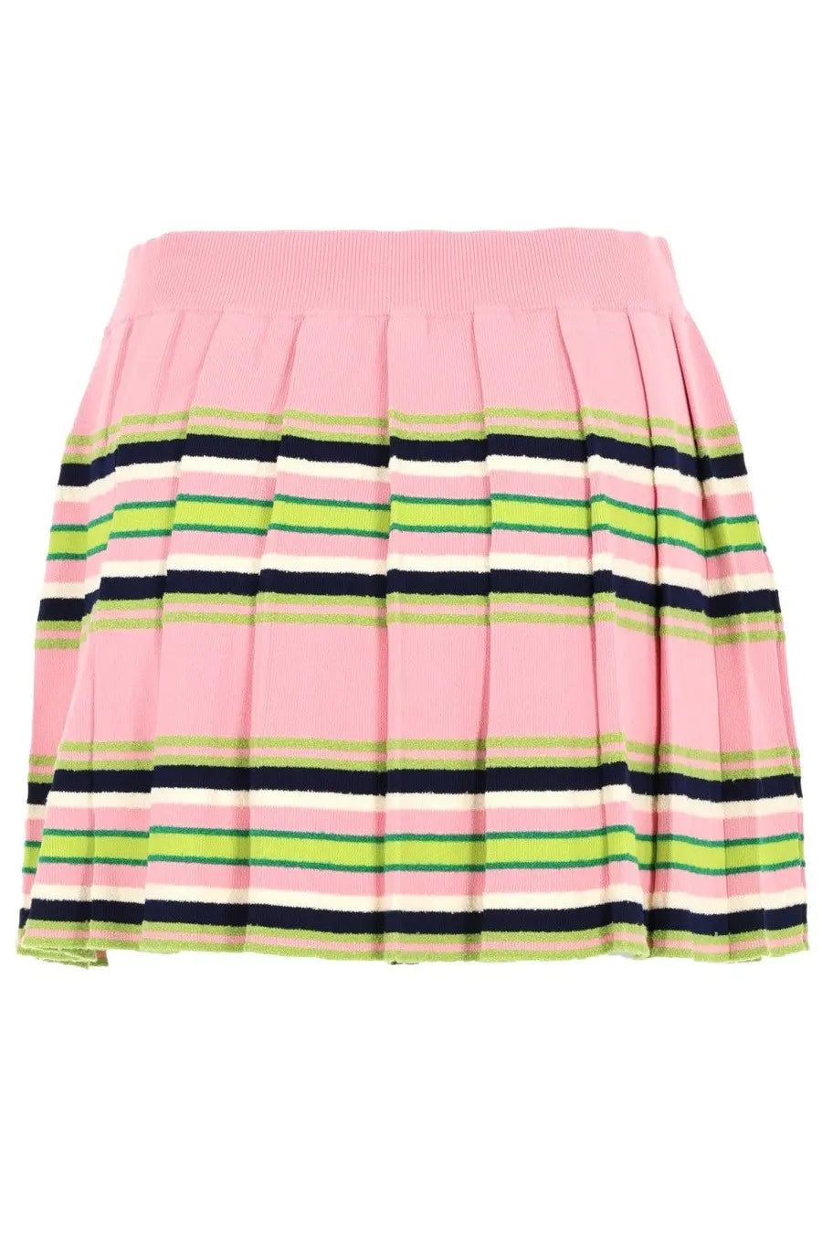 Casablanca Women's Viscose Striped Mini Skirt Multicolor