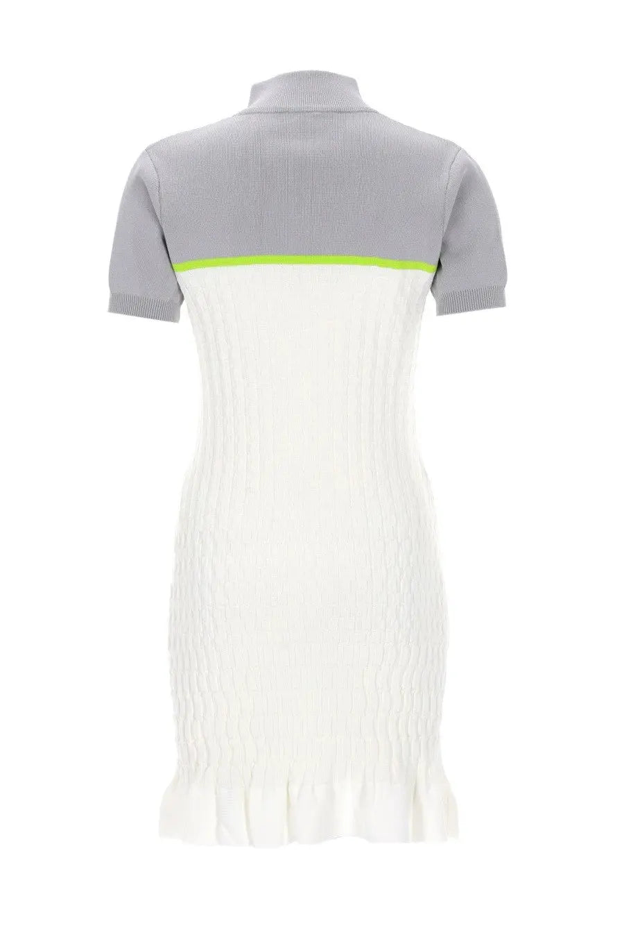 Casablanca Women's Polo Shirt Dress Tennis White, view 2