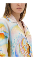Casablanca Women's Psychedelic Nirvana Shirt Multicolor, view 4