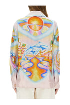 Casablanca Women's Psychedelic Nirvana Shirt Multicolor, view 3