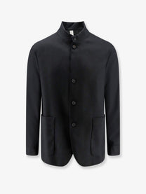 Hevò Men's Casalvecchio Wool Blend Jacket Black