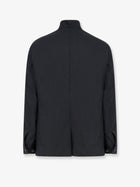 Hevò Men's Casalvecchio Wool Blend Jacket Black, view 2