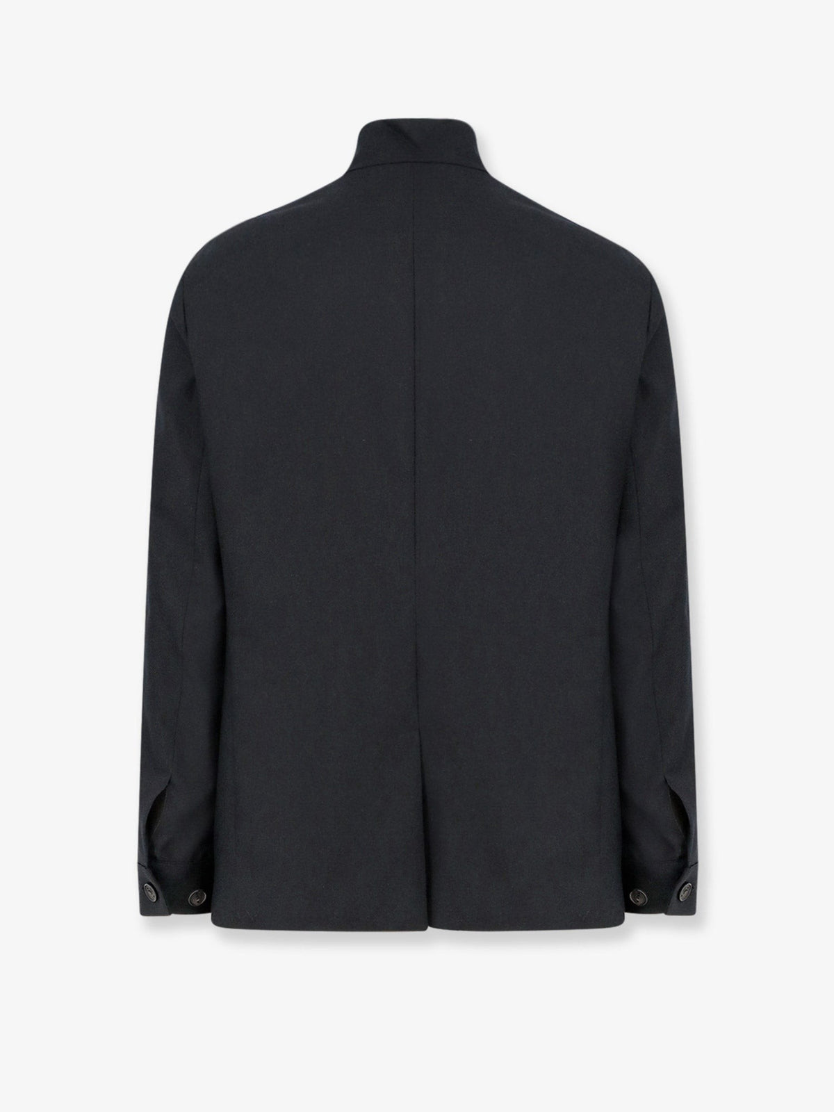 Hevò Men's Casalvecchio Wool Blend Jacket Black, view 2