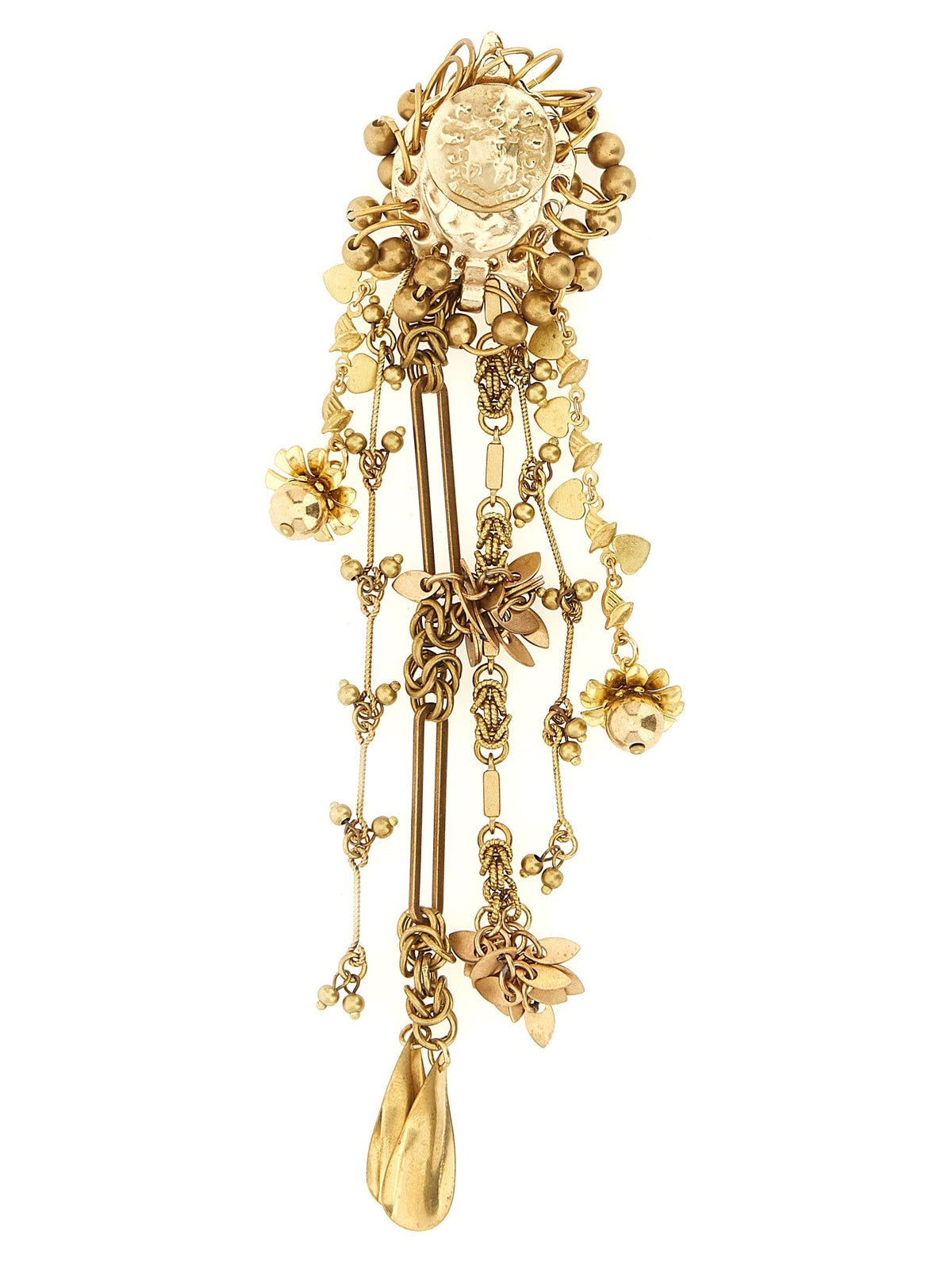 Dries Van Noten Cascade Pendant Brooches Gold