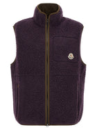 Moncler Casentino Woven Vest Purple, view 2