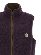 Moncler Casentino Woven Vest Purple, view 3