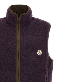 Moncler Casentino Woven Vest Purple