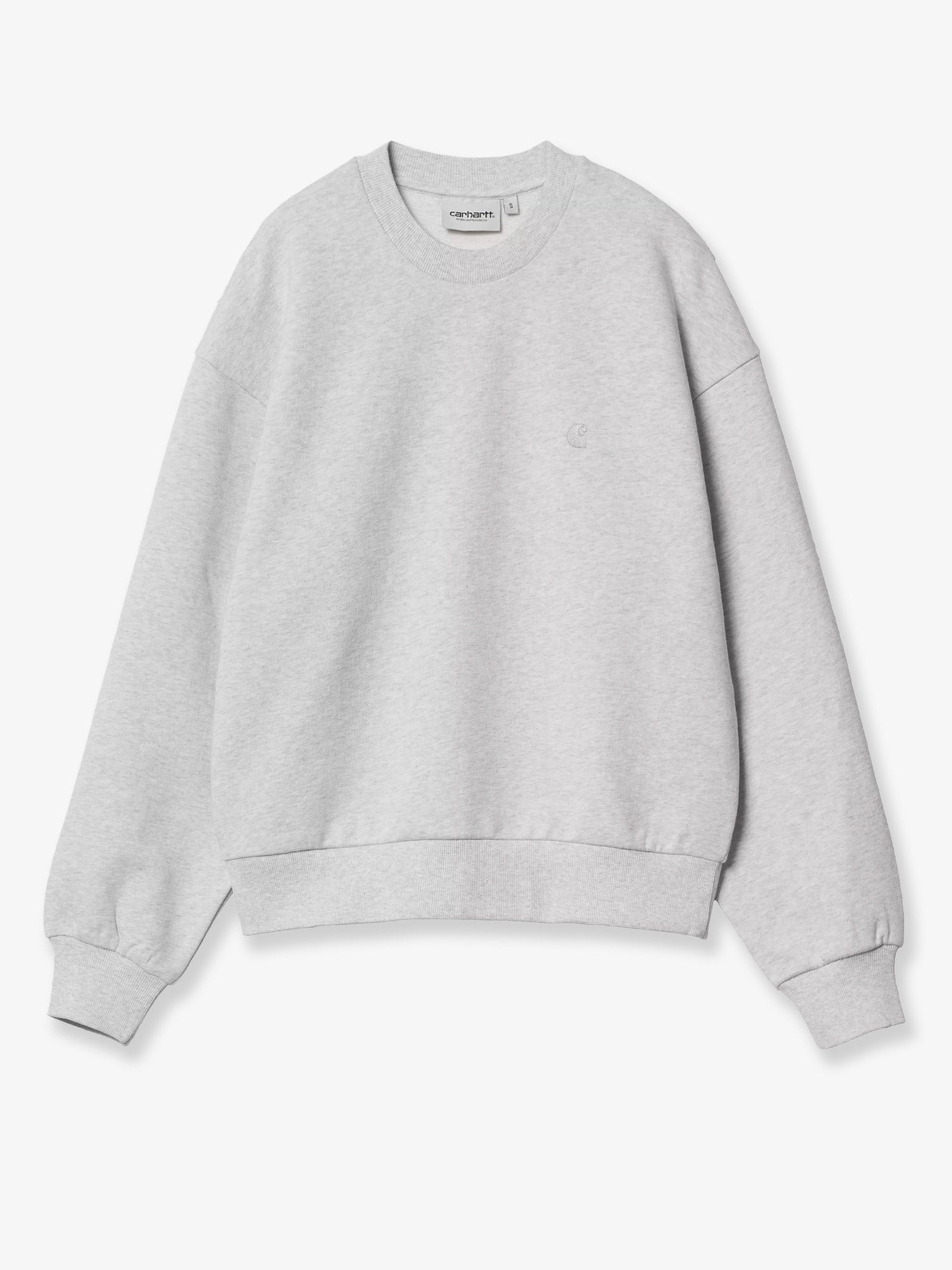 Carhartt Wip Women's Casey Cotton Sweatshirt Silver