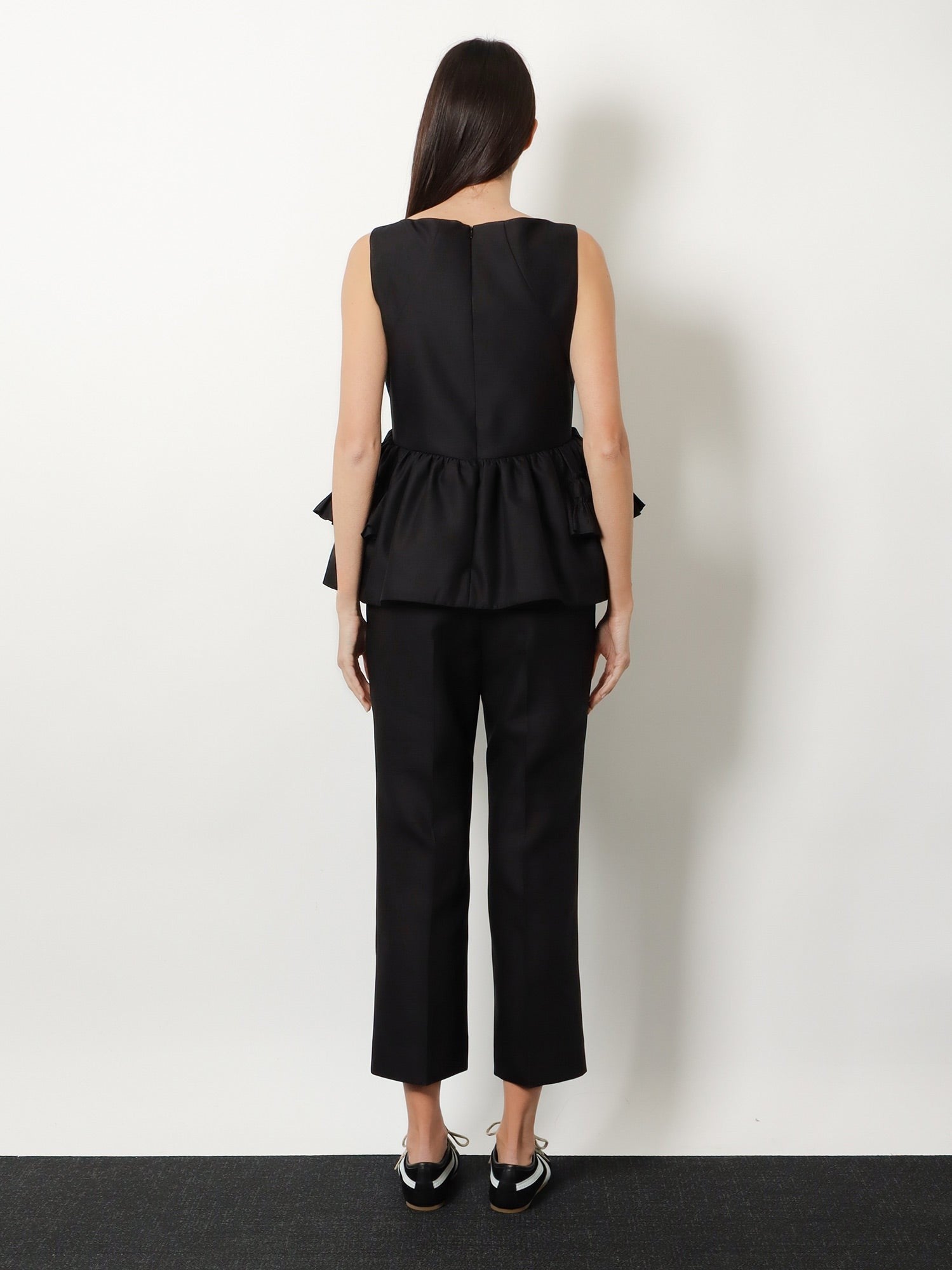 Dries Van Noten Women's Casey Wool and Silk Top Black