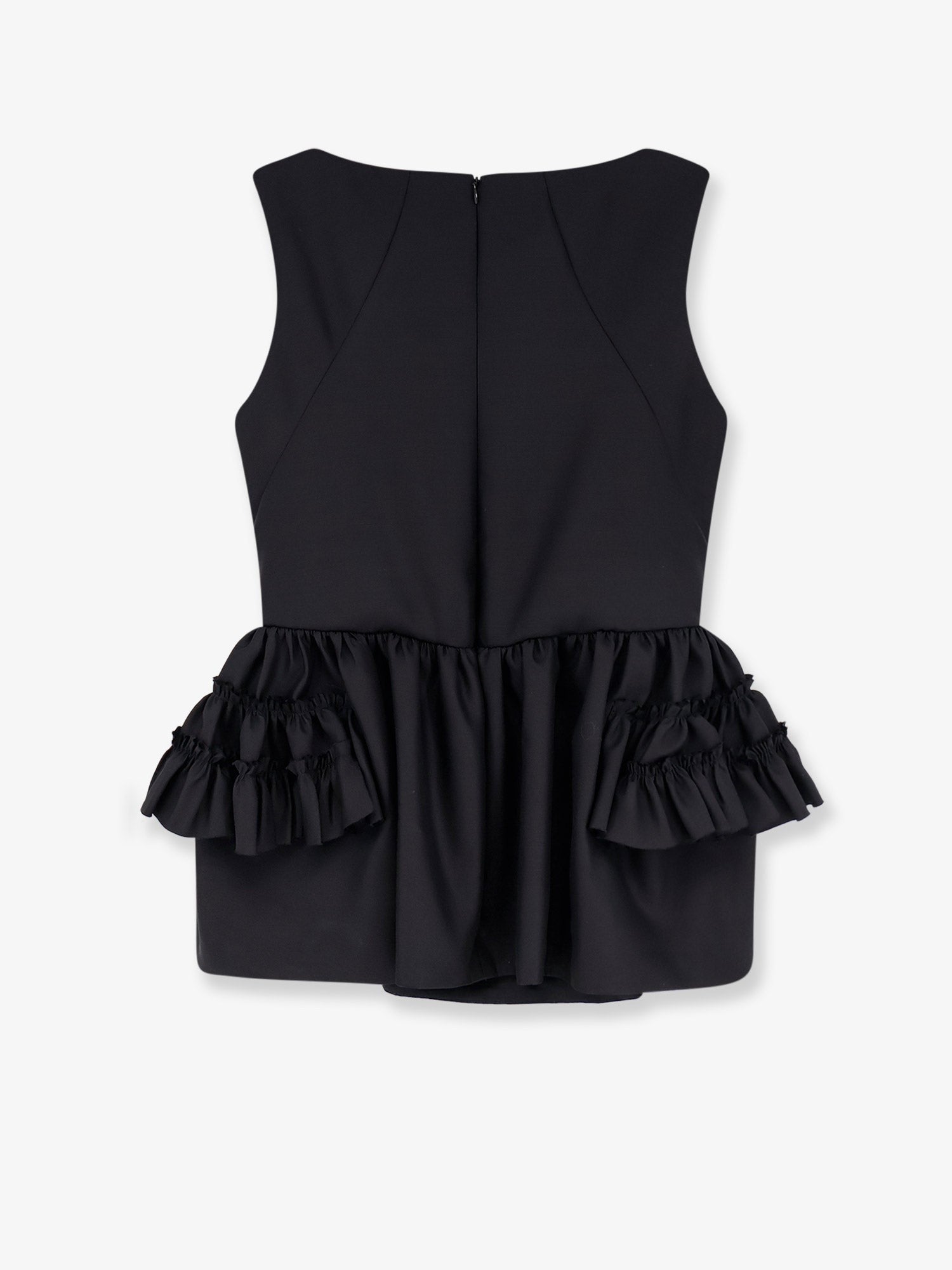 Dries Van Noten Women's Casey Wool and Silk Top Black