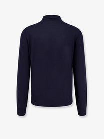 Brunello Cucinelli Men's Cashmere and Cotton Polo Shirt Grey