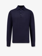 Brunello Cucinelli Men's Cashmere and Cotton Polo Shirt Grey