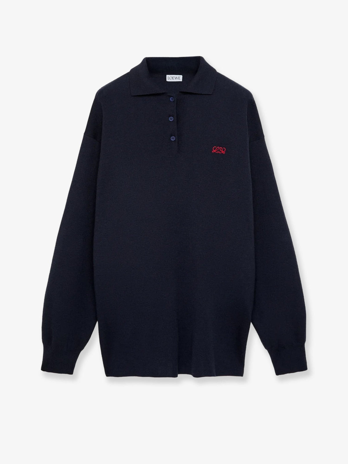 Loewe Women's Cashmere and Silk Blend Sweater Blue