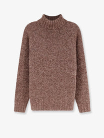 Brunello Cucinelli Men's Cashmere and Silk Blend Turtleneck Castagna