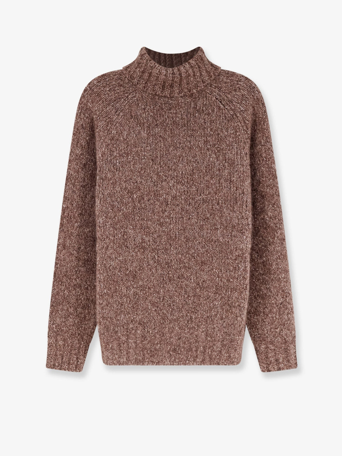 Brunello Cucinelli Men's Cashmere and Silk Blend Turtleneck Castagna