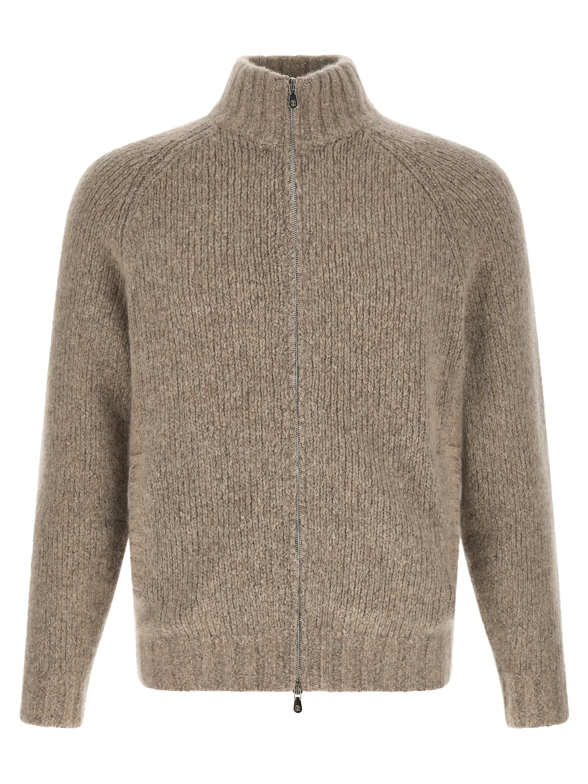 Brunello Cucinelli Cashmere and Silk Cardigan Beige