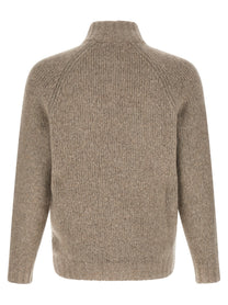Brunello Cucinelli Cashmere and Silk Cardigan Beige